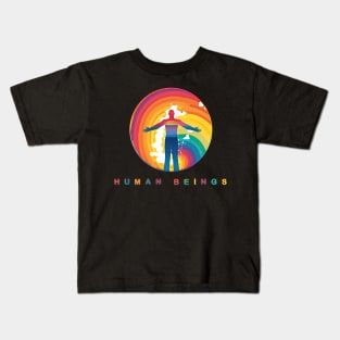 Human Being Pride Month Welcome Kids T-Shirt